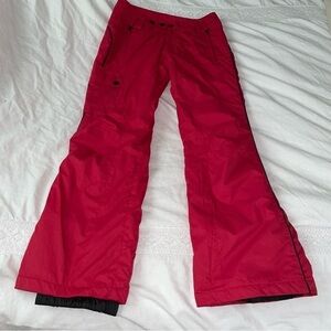 Five fifty five MEDIUM Ski snowboard pants red insulated 555 snow